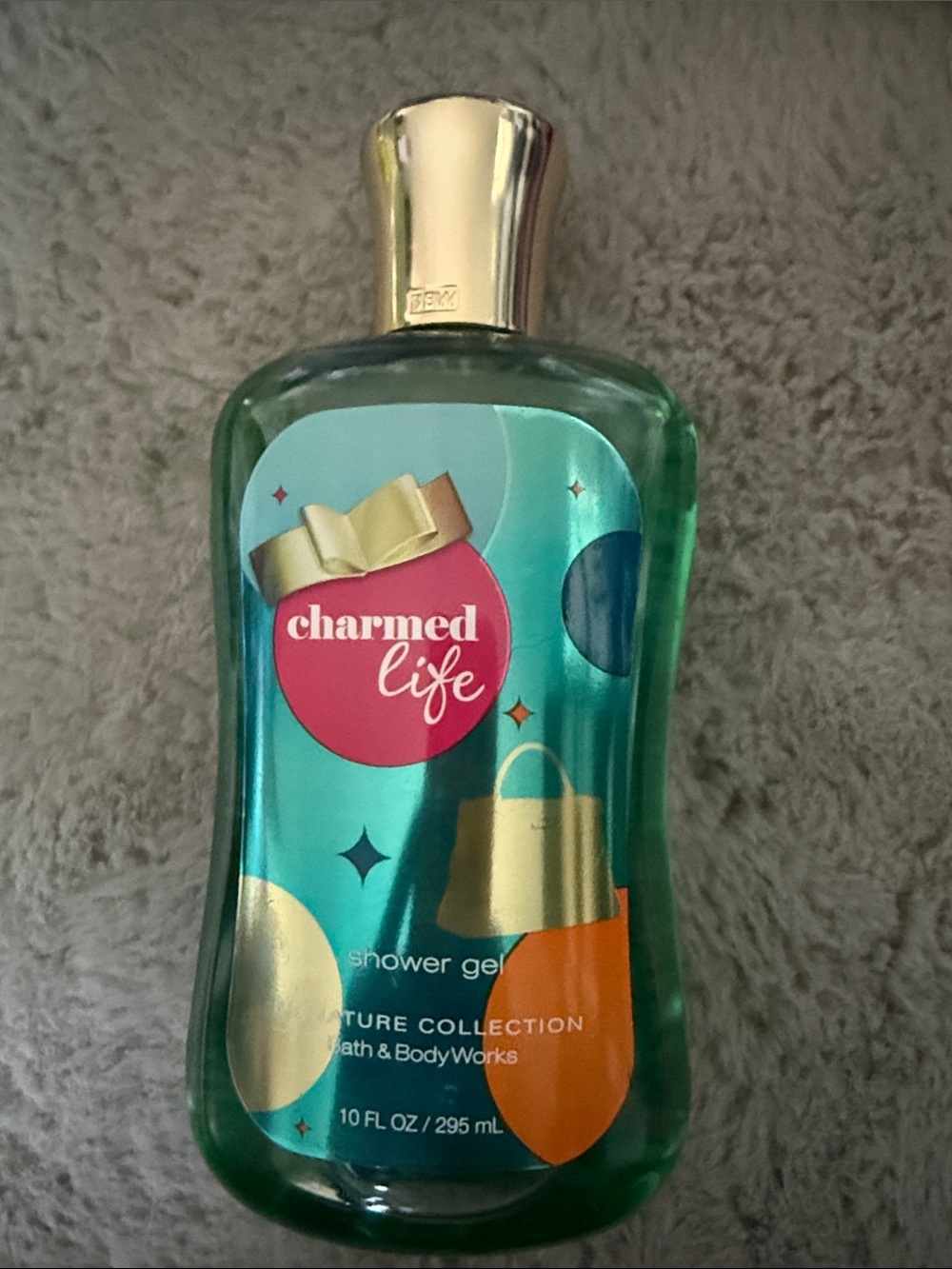 Bath & Body Works Charmed Life Shower Gel - Teal with Gold Accents